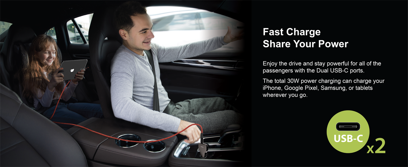 VogDUO Charger Go Car Charger